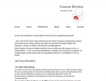 Tablet Screenshot of contentkitchen.de